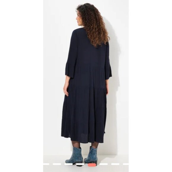 J.Jill Split Neck 3/4 Sleeve A-Line Dress Size XL tall - Picture 3 of 14